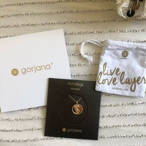 BRAND NEW Gorjana Aquarius Zodiac Coin Necklace
